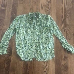 Free People Floral Blouse